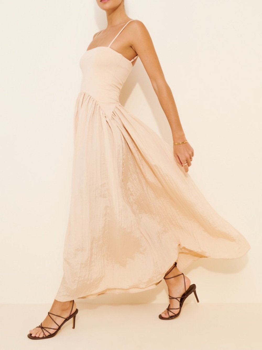 Find Me Now Asymmetric Drop Waist Maxi Dress